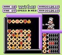 une photo d'Ã©cran de Yoshi s Cookie sur Nintendo Nes